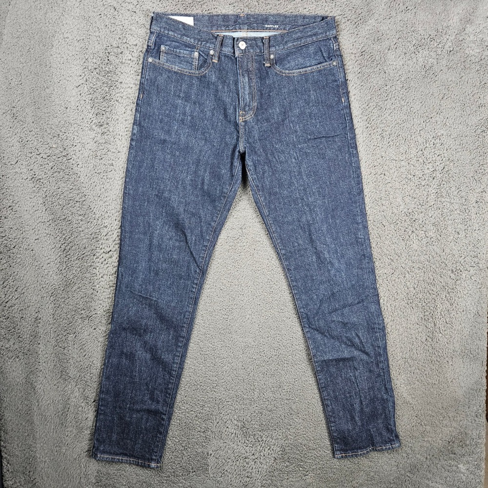 GAP‎ Flex Slim Fit Jeans Mens 32x34 Dark Wash Denim Five Pocket Casual
